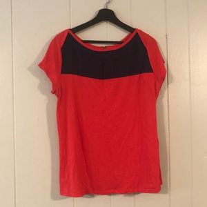 Womens t-shirt with zip detail